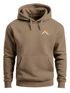 Herren Hoodie Minimal Mountain Kapuzensweatshirt Logo Bergmotiv Nature Inspired Streetwear Neverless®preview
