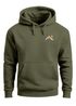 Herren Hoodie Minimal Mountain Kapuzensweatshirt Logo Bergmotiv Nature Inspired Streetwear Neverless®preview