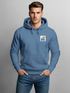 Herren Hoodie mit Bäumen Sonne Schlichtes Outdoor Brustmotiv Nature Logo Streetwear Fashion Streetstyle Neverless®preview