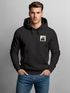 Herren Hoodie mit Bäumen Sonne Schlichtes Outdoor Brustmotiv Nature Logo Streetwear Fashion Streetstyle Neverless®preview