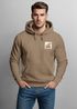 Herren Hoodie mit Bäumen Sonne Schlichtes Outdoor Brustmotiv Nature Logo Streetwear Fashion Streetstyle Neverless®preview