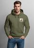 Herren Hoodie mit Bäumen Sonne Schlichtes Outdoor Brustmotiv Nature Logo Streetwear Fashion Streetstyle Neverless®preview