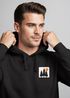Herren Hoodie mit Bäumen Sonne Schlichtes Outdoor Brustmotiv Nature Logo Streetwear Fashion Streetstyle Neverless®preview