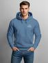 Herren Hoodie Mountain Logo  Kapuzensweatshirt mit kleinem Brustlogo Berg Symbol Minimal Outdoor Style Neverless®preview