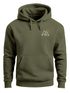 Herren Hoodie Mountain Logo  Kapuzensweatshirt mit kleinem Brustlogo Berg Symbol Minimal Outdoor Style Neverless®preview