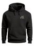 Herren Hoodie Mountain Logo  Kapuzensweatshirt mit kleinem Brustlogo Berg Symbol Minimal Outdoor Style Neverless®preview