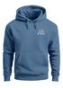 Herren Hoodie Mountain Logo  Kapuzensweatshirt mit kleinem Brustlogo Berg Symbol Minimal Outdoor Style Neverless®preview