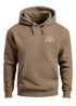 Herren Hoodie Mountain Logo  Kapuzensweatshirt mit kleinem Brustlogo Berg Symbol Minimal Outdoor Style Neverless®preview