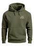 Herren Hoodie Mountain Logo  Kapuzensweatshirt mit kleinem Brustlogo Berg Symbol Minimal Outdoor Style Neverless®preview