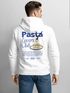 Herren Hoodie Pasta Lovers Club | Kapuzensweatshirt Backprint Spaghetti Design Food Retro Style Männer Fashion Neverless®preview