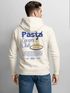 Herren Hoodie Pasta Lovers Club | Kapuzensweatshirt Backprint Spaghetti Design Food Retro Style Männer Fashion Neverless®preview