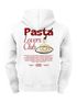 Herren Hoodie Pasta Lovers Club | Kapuzensweatshirt Backprint Spaghetti Design Food Retro Style Männer Fashion Neverless®preview