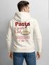 Herren Hoodie Pasta Lovers Club | Kapuzensweatshirt Backprint Spaghetti Design Food Retro Style Männer Fashion Neverless®preview
