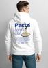 Herren Hoodie Pasta Lovers Club | Kapuzensweatshirt Backprint Spaghetti Design Food Retro Style Männer Fashion Neverless®preview