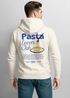 Herren Hoodie Pasta Lovers Club | Kapuzensweatshirt Backprint Spaghetti Design Food Retro Style Männer Fashion Neverless®preview