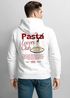 Herren Hoodie Pasta Lovers Club | Kapuzensweatshirt Backprint Spaghetti Design Food Retro Style Männer Fashion Neverless®preview