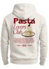 Herren Hoodie Pasta Lovers Club | Kapuzensweatshirt Backprint Spaghetti Design Food Retro Style Männer Fashion Neverless®preview