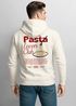Herren Hoodie Pasta Lovers Club | Kapuzensweatshirt Backprint Spaghetti Design Food Retro Style Männer Fashion Neverless®preview