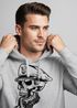 Herren Hoodie Totenkopf Kapitän Captain Skull Sailor Totenschädel Kapuzen-Pullover Männer Neverless®preview