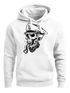 Herren Hoodie Totenkopf Kapitän Captain Skull Sailor Totenschädel Kapuzen-Pullover Männer Neverless®preview