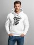Herren Hoodie Totenkopf Kapitän Captain Skull Sailor Totenschädel Kapuzen-Pullover Männer Neverless®preview