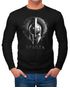 Herren Long-Sleeve Aufdruck Sparta Helm Krieger Warrior Langarm-Shirt Neverless®preview