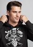 Herren Long-Sleeve Biker Motorrad Motiv Freedom is a full Tank Skull Totenkopf Neverless®preview