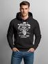 Herren Long-Sleeve Biker Motorrad Motiv Freedom is a full Tank Skull Totenkopf Neverless®preview