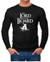 Herren Long-Sleeve Lord of the Board Snowboard-Fahrer Snowboarder Langarm-Shirt Moonworks®preview