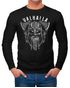 Herren Long-Sleeve Valhalla Wikinger Helm Viking Odin Krieger Printshirt Langarm-Shirt Neverless®preview