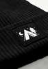 Herren Mütze Beanie mit Aufdruck Camping Logo Patch Wintermütze Print Strickmütze Rippstrick Neverless®preview
