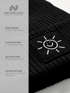 Herren Mütze Beanie mit Aufdruck Sonne Smile Wintermütze Print Strickmütze Rippstrick Neverless®preview