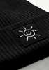 Herren Mütze Beanie mit Aufdruck Sonne Smile Wintermütze Print Strickmütze Rippstrick Neverless®preview