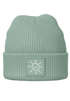 Herren Mütze Beanie mit Aufdruck Sonne Smile Wintermütze Print Strickmütze Rippstrick Neverless®preview