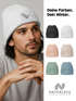 Herren Mütze Beanie Patch Dino Tyrannosaurus Rex Aufdruck Wintermütze Aufdruck Print Strickmütze Rippstrick Neverless®preview