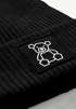 Herren Mütze Beanie Patch Polygon Teddy Bär Aufdruck Wintermütze Aufdruck Print Strickmütze Männer Neverless®preview