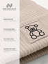 Herren Mütze Beanie Patch Polygon Teddy Bär Aufdruck Wintermütze Aufdruck Print Strickmütze Männer Neverless®preview