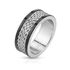 Herren Ring Edelstahl Herrenring Stahlseil Draht Multi Wire Kette Inlaypreview