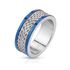 Herren Ring Edelstahl Herrenring Stahlseil Draht Multi Wire Kette Inlaypreview