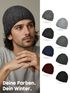 Herren Strickmütze mit Fleecefutter| gefütterte Wintermütze Winddicht Rippstrick | Outdoor Sport Neverless®preview
