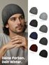 Herren Strickmütze mit Fleecefutter| gefütterte Wintermütze Winddicht Rippstrick | Outdoor Sport Neverless®preview