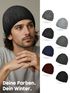 Herren Strickmütze mit Fleecefutter| gefütterte Wintermütze Winddicht Rippstrick | Outdoor Sport Neverless®preview