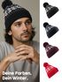Herren Strickmütze Norwegermuster Wintermützen für Männer mit Strickbommel Rippstrick ungefüttert Neverless®preview