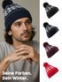 Herren Strickmütze Norwegermuster Wintermützen für Männer mit Strickbommel Rippstrick ungefüttert Neverless®preview
