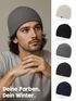 Herren Strickmütze Rippstrick Outdoor Wintermütze ungefüttert Beanie für Männer Neverless®preview