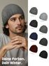 Herren Strickmütze Wintermütze Winddicht Rippstrick Outdoor Sport Strickbeanie Neverless®preview