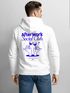 Herren Sweatjacke Backprint Afterwork Party Zipjacke Zip-Hoodie Männer Grafik Design Fashion Streetstyle Neverless®preview