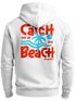 Herren Sweatjacke Backprint Beach Palme Typo Design Zipjacke Zip-Hoodie Männer Fashion Streetstyle Neverless®preview