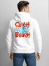 Herren Sweatjacke Backprint Beach Palme Typo Design Zipjacke Zip-Hoodie Männer Fashion Streetstyle Neverless®preview