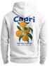 Herren Sweatjacke Backprint Capri Orange Fruit Design Zipjacke Zip-Hoodie Männer Fashion Streetstyle Neverless®preview